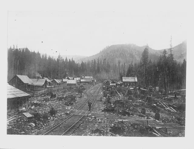 image for Old Detroit Split By Railroad